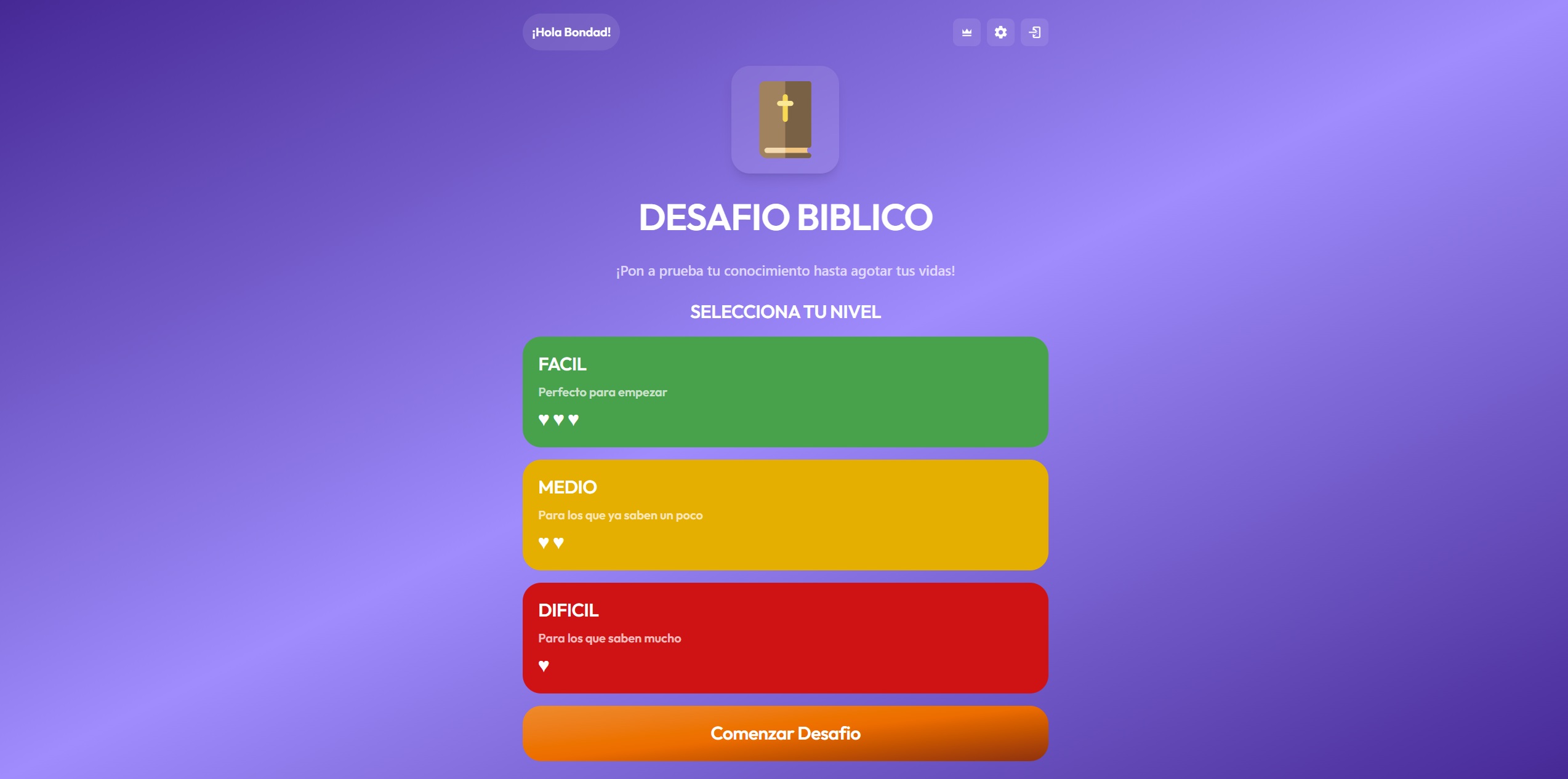 Imagen del proyecto Desafío Bíblico
